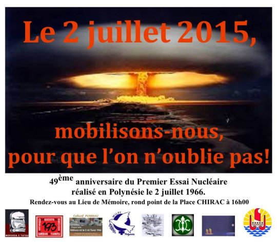 Commémoration du premier tir nucléaire (clic)