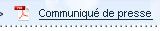 Communiqué de Presse